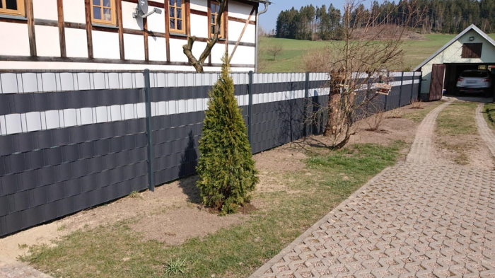 Zaun Zäune aus Doppelstabmatten